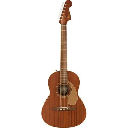 Fender Sonoran Mini Acoustic Guitar, Natural Mahogany - Adorama