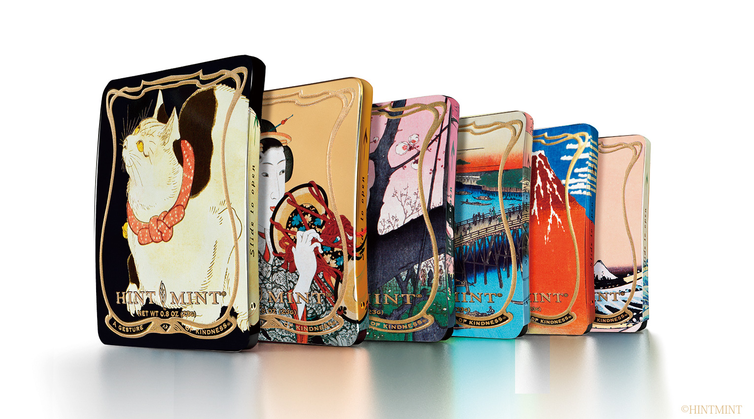エレガントな浮世絵デザインのヒントミント！お歳暮やクリスマス