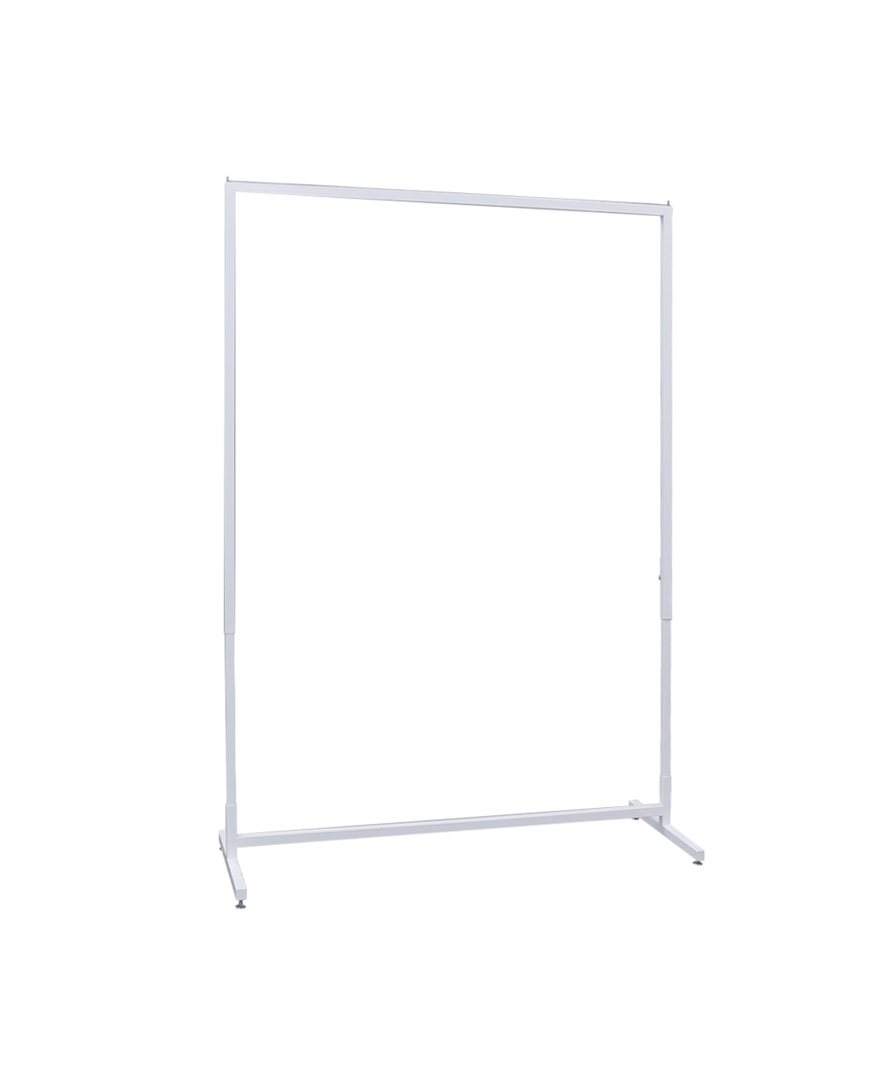 ホワイトフレーム ハンガーラック W1200 可動式｜ハンガーラック