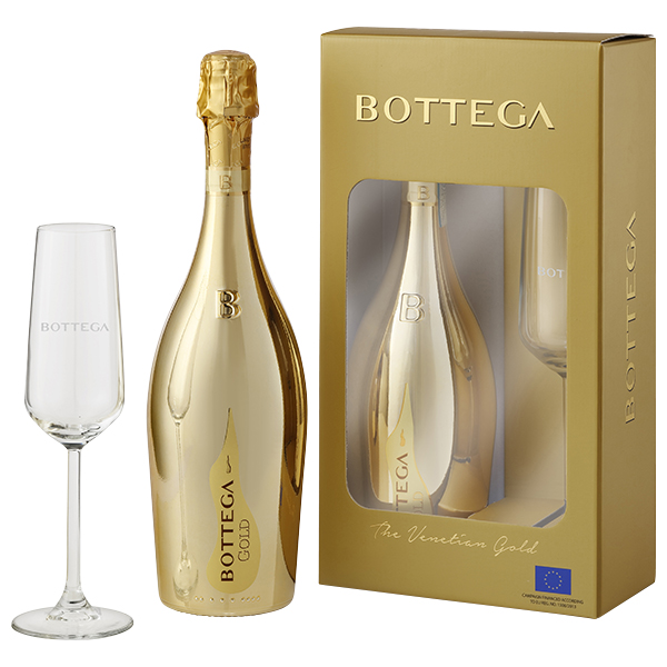 グラス付き】ボッテガ ゴールド グラス1脚付 / ボッテガ ◎(BOTTEGA