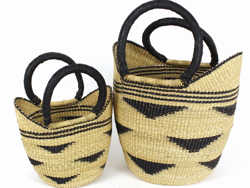 アフリカのカゴバッグ 【アフリカンスクエアー】