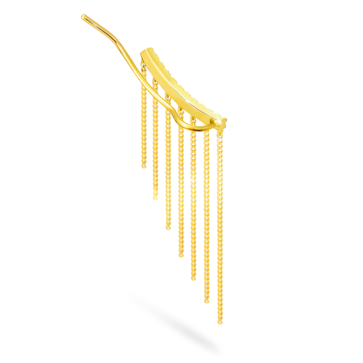 シャンデリアチェーンフリンジ ピアス | AHKAH / アーカー | 【公式