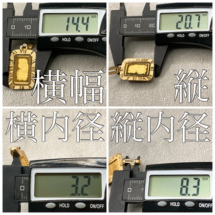 18金 24金 純金 1グラム フォルトゥーナ インゴット ローマ数字枠 /K18