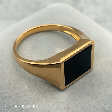 K18 18金 オニキス リング / K18 Onyx ring 品番kr-0121826949 商品