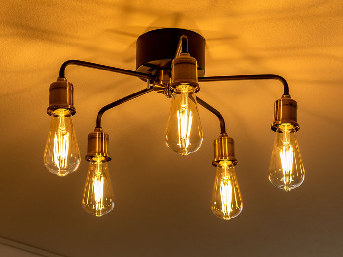 インダストリアルデザイン5灯シーリングライト JACE(ジェイス) | 家具