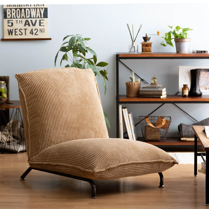 1人掛けフロアソファ コーデュロイ リクライニング Jake | 家具