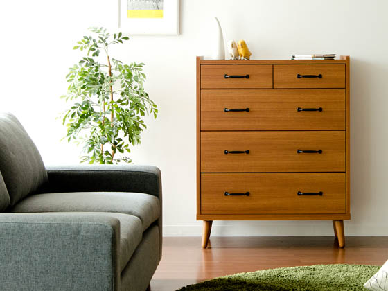 ガイアチェスト5段タイプ 日本製 完成品 | 家具・インテリア通販