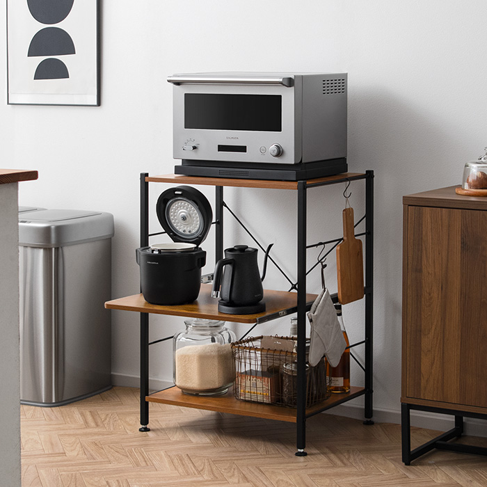 スチールレンジ台 emery (エメリー) ロータイプ | 家具・インテリア