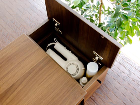 北欧 コンパクト木製ドレッサーnico(ニコ)スツール付き | 家具