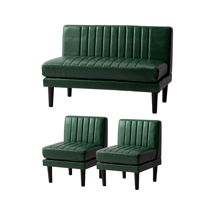 ダイニングソファ 4人用 2P+1P×2 ポケットコイル LEKKA | 家具