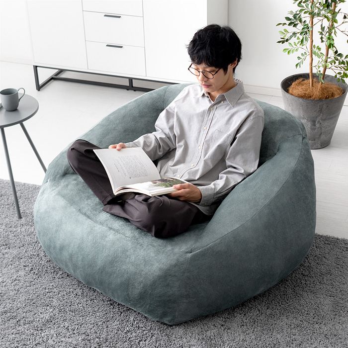 1人掛け クッションソファ 極厚まんまる座面 フロアソファ Mia | 家具