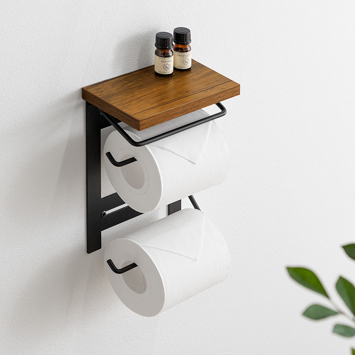 トイレットペーパーホルダー Harch(ハーチ)【縦置きダブルタイプ