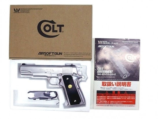 WA] コルト ガバメント MKIV シリーズ80 シルバー ガスブローバック