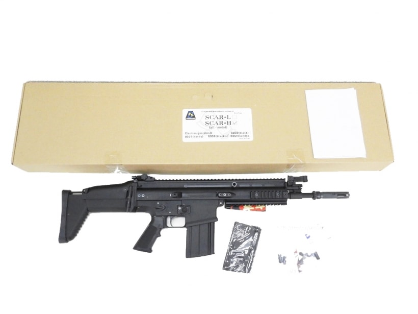DOUBLE BELL] SCAR-H BK BY-805B 電動ガン カスタム スペアマガジン付
