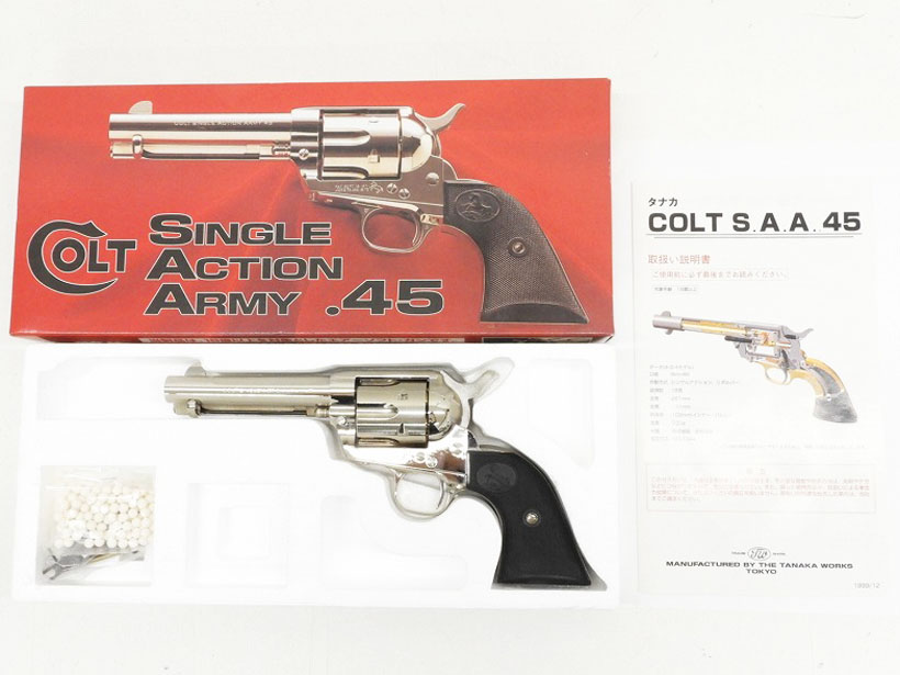 タナカ] コルト SAA.45 シビリアン 4.75インチ シルバー ペガサス