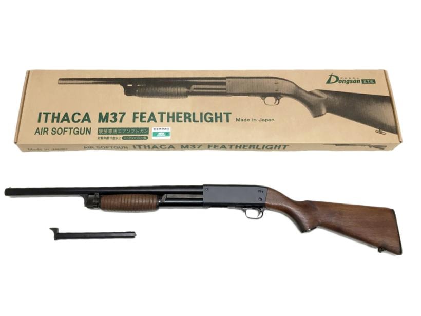 KTW] イサカ M37 フェザーライト エアコッキング 木製先台＆ストック組