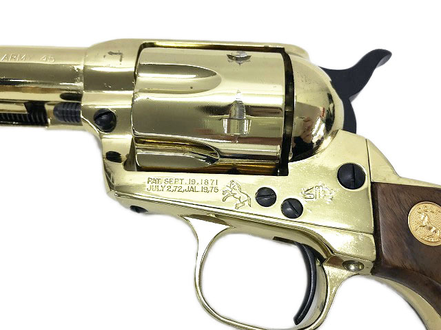 タナカ] コルト SAA シビリアン ゴールド 木製グリップ SMG金属モデル