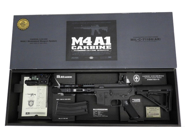 東京マルイ] M4A1カービン M-LOKハンドガード BLACKWATERサプレッサー