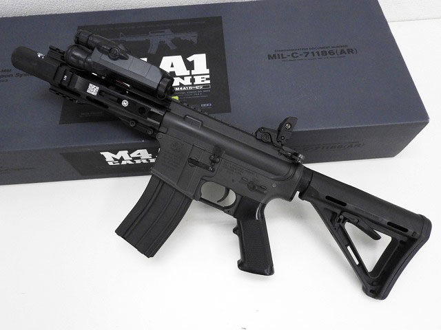 東京マルイ] M4A1カービン M-LOKハンドガード BLACKWATERサプレッサー