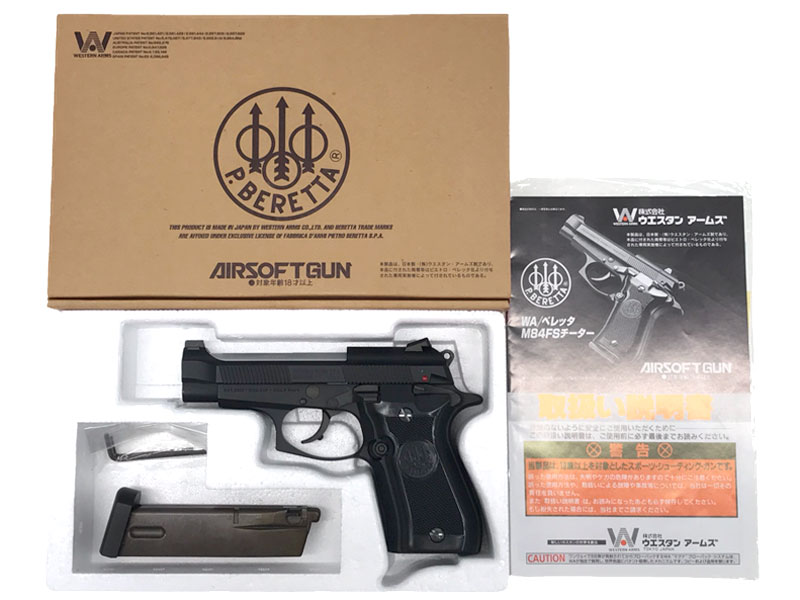 WA] ベレッタ M84FS TACTICS/タクティクスHW BK ガスブローバック