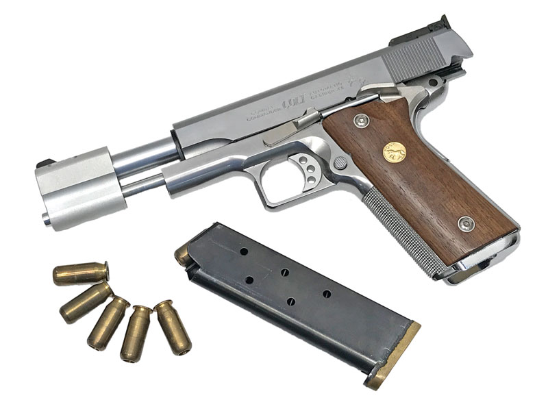 WA] ブラウンコンポ.45 オールシルバー ABS センターファイアリング