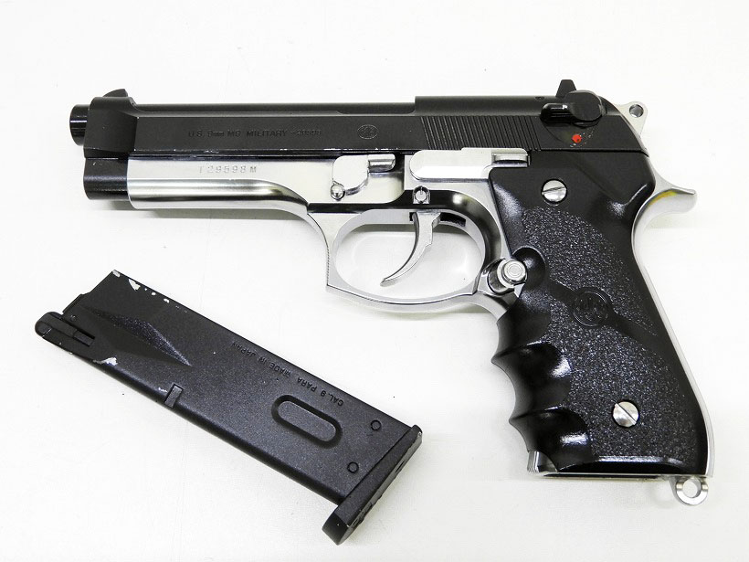 東京マルイ] M92F クロームステンレス スライドブラック塗装カスタム
