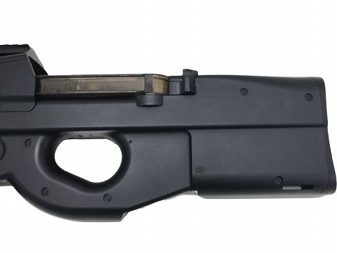 DOUBLE BELL] P90 ブラック マガジン5本付 電動ガン (中古)の販売