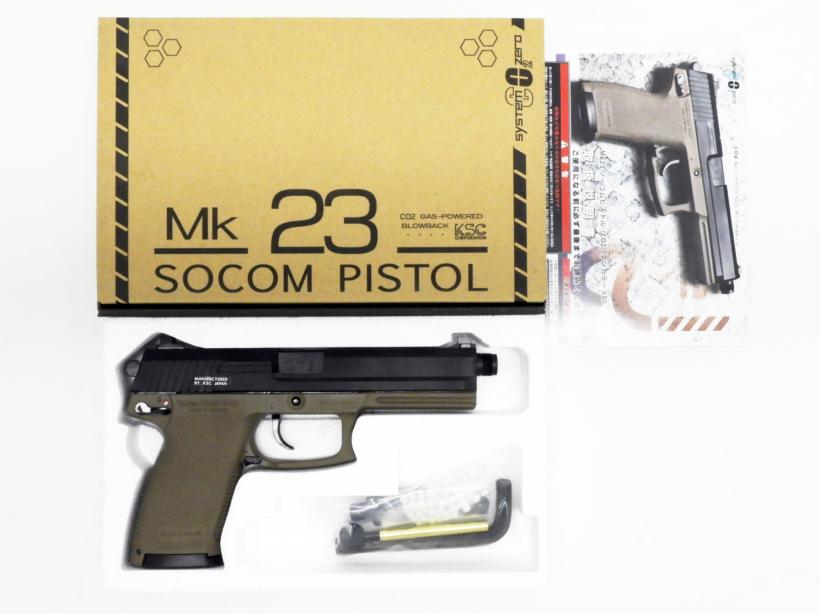 KSC] MK23 SOCOMピストル Co2 ABS TANカラー GBB ガスブローバック