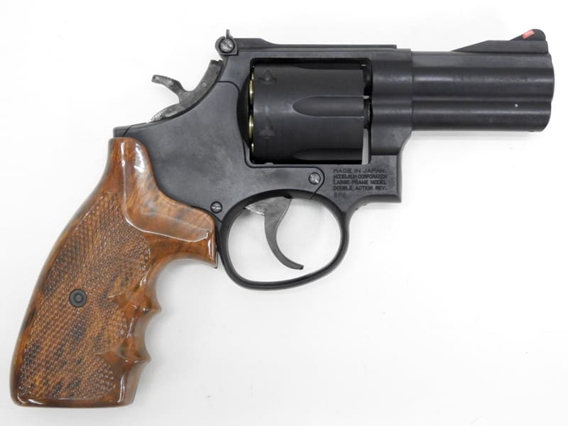 MGC]S&W M586 コンバット・マグナム 3インチ HW 木目調グリップ (中古