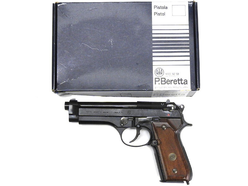 ACG/スズキ] ベレッタ M92SB ABS 発火モデルガン 木製グリップ/ケース