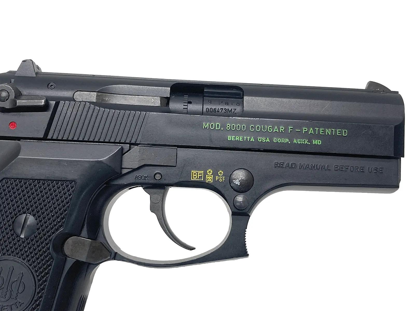 KSC] ベレッタ M8000 クーガーF ブラック ベレッタ刻印 ガスブロー