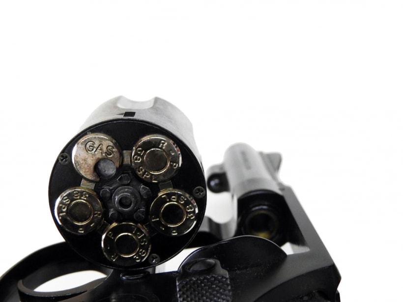 タナカ] S&W M36.38spl チーフスペシャル 3インチ ABS 木製グリップ