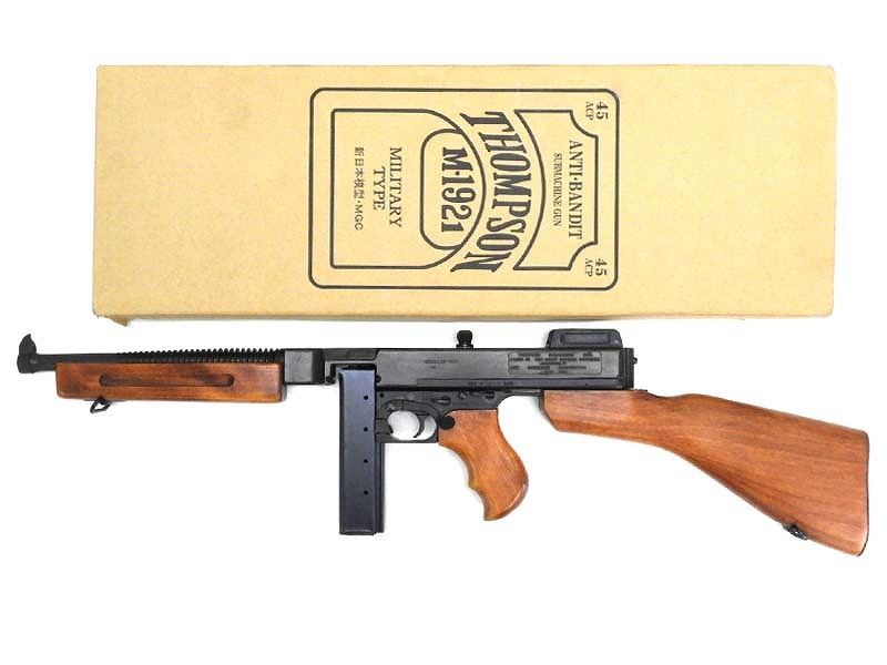 MGC] トンプソン M1921 ミリタリータイプ SMG 金属モデルガン 後期型