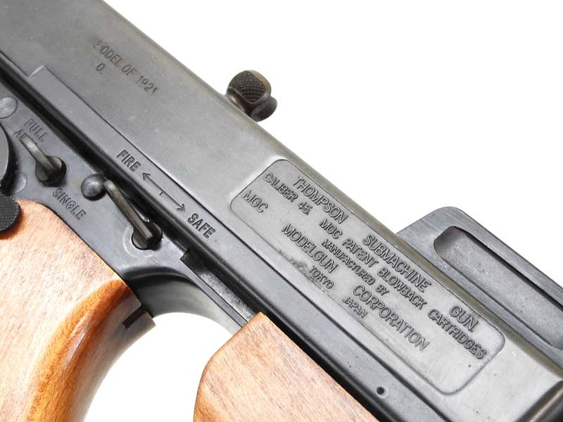 MGC] トンプソン M1921 ミリタリータイプ SMG 金属モデルガン 後期型