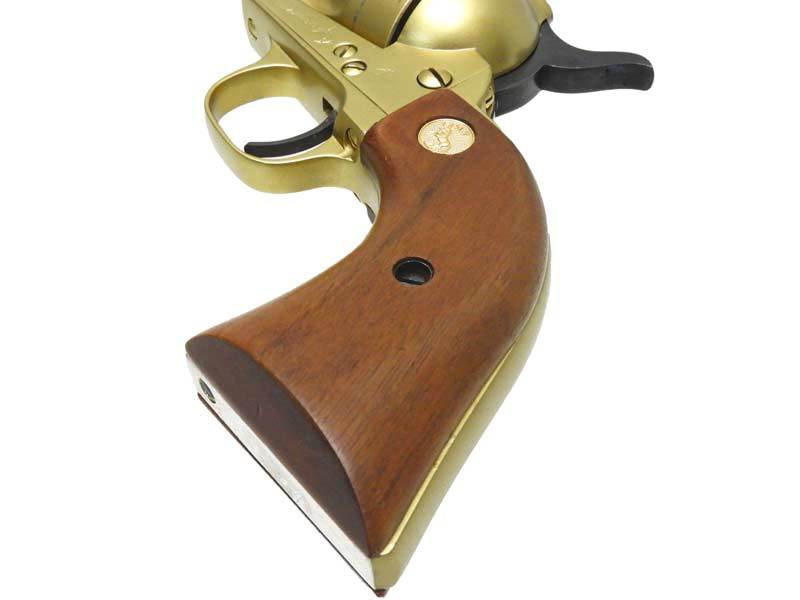 タナカ] コルト SAA シビリアン ゴールド 木製グリップ SMG金属モデル