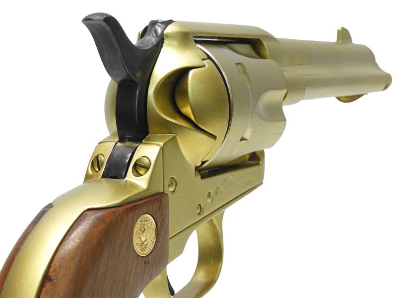 タナカ] コルト SAA シビリアン ゴールド 木製グリップ SMG金属モデル