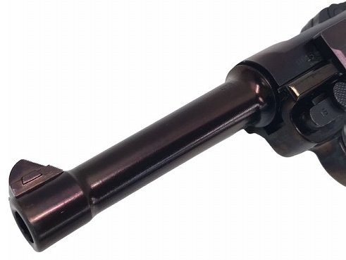 タナカ] ルガー P08 4インチ ミッドナイトゴールド 木製グリップ限定品