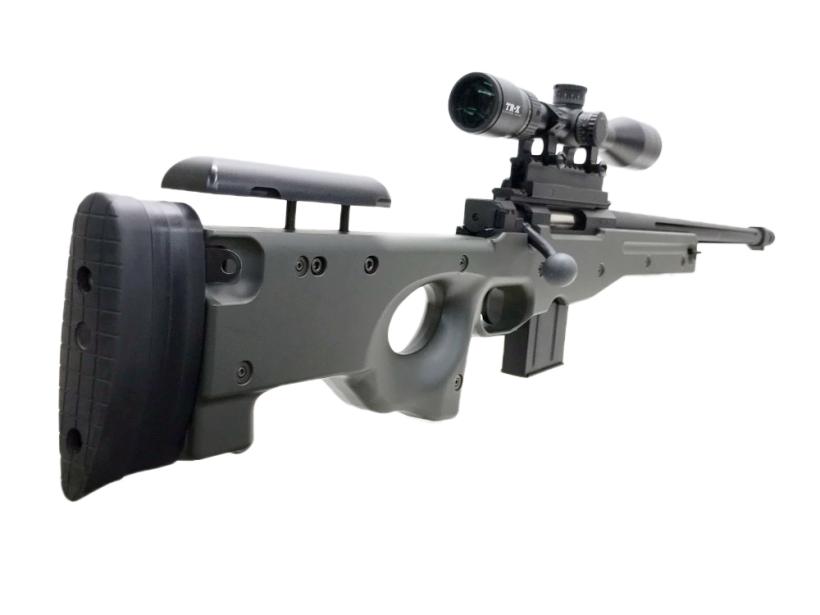 東京マルイ] L96 AWS ODストック エアコッキングライフル フルーテッド