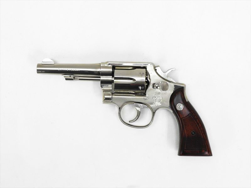 タナカ] S&W M10 ミリタリー&ポリス 4インチ ニッケルモデル 木製