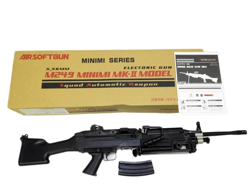 TOP] M249 MINIMI MKII 電動ガン (中古)の販売ページ｜エアガン.jp