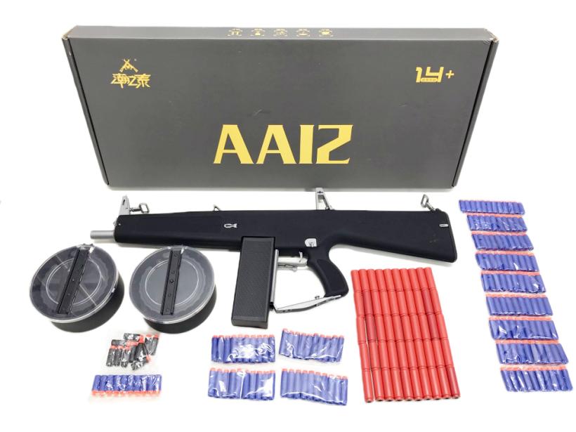 HZT] AA-12 電動スポンジショットガン ドラムマガジン＆カートリッジ
