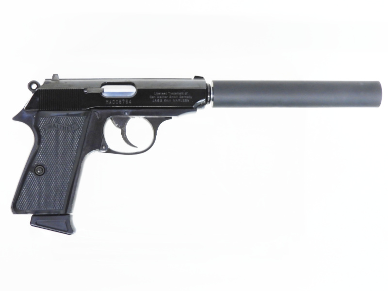 マルゼン] ワルサー PPK/Sセット ブラックメタル ムービープロップ