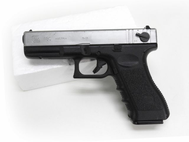 東京マルイ] グロック18C シルバースライド 電動ハンドガン 傷多め