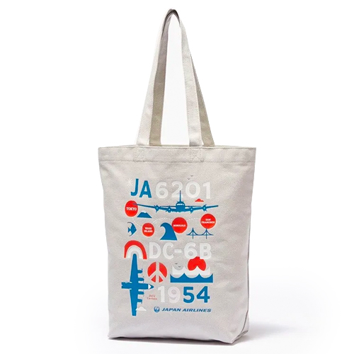 JAL国際線就航70thトートバッグ(RD)