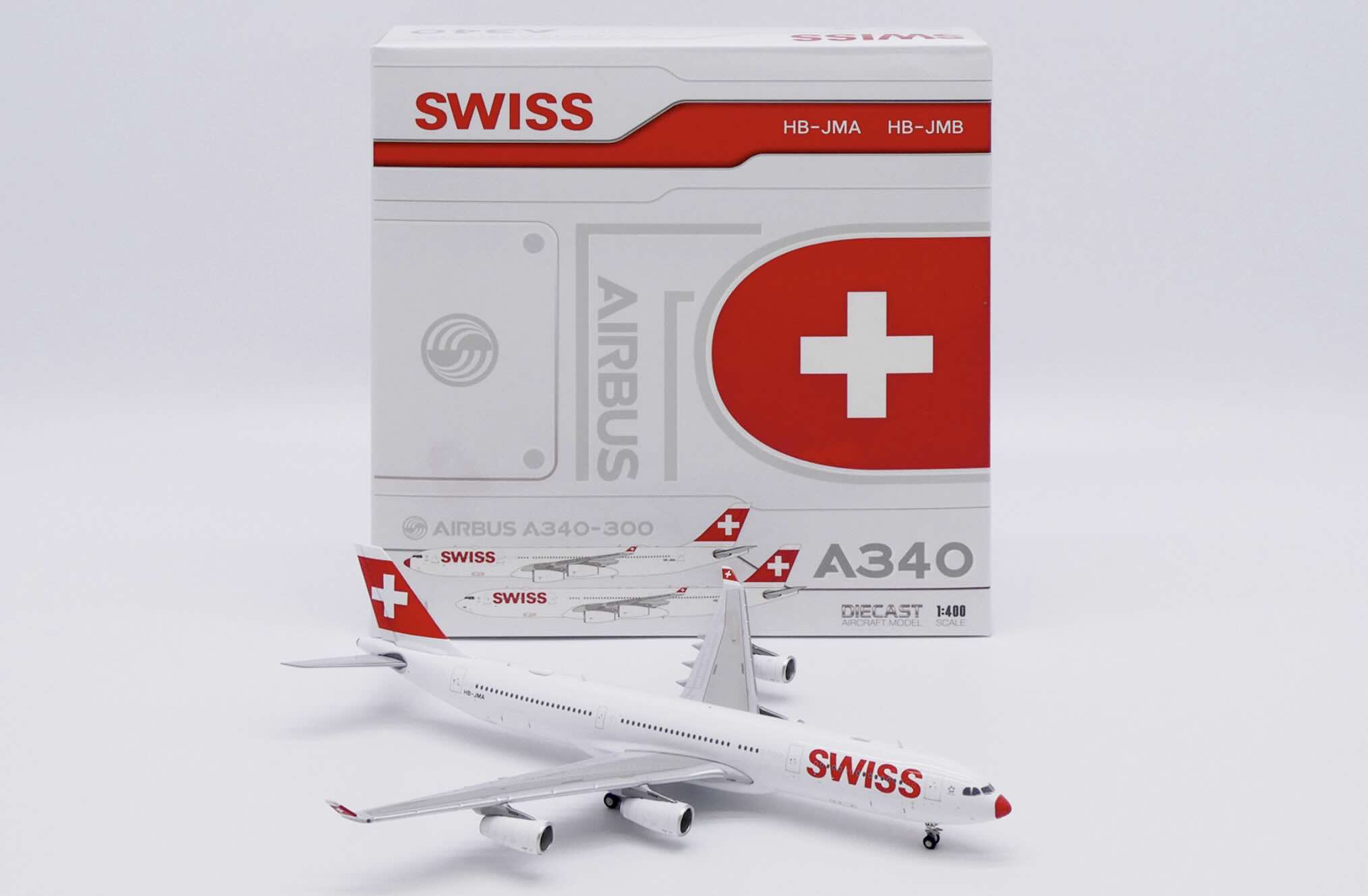 XX40203 Swiss A340-300 “Red Nose” HB-JMA – Airplane Model SG