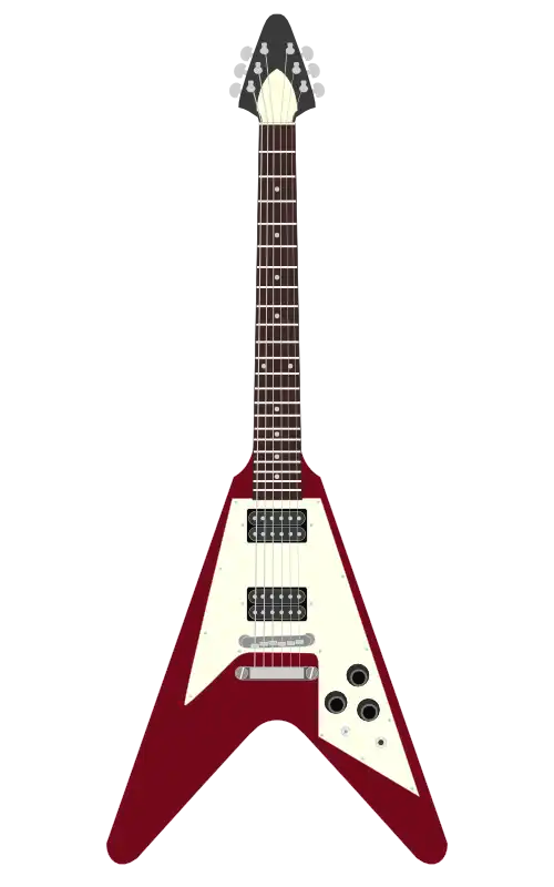 Gibson Flying V(ギブソン フライングV)の解説と無料イラスト | ギター図鑑