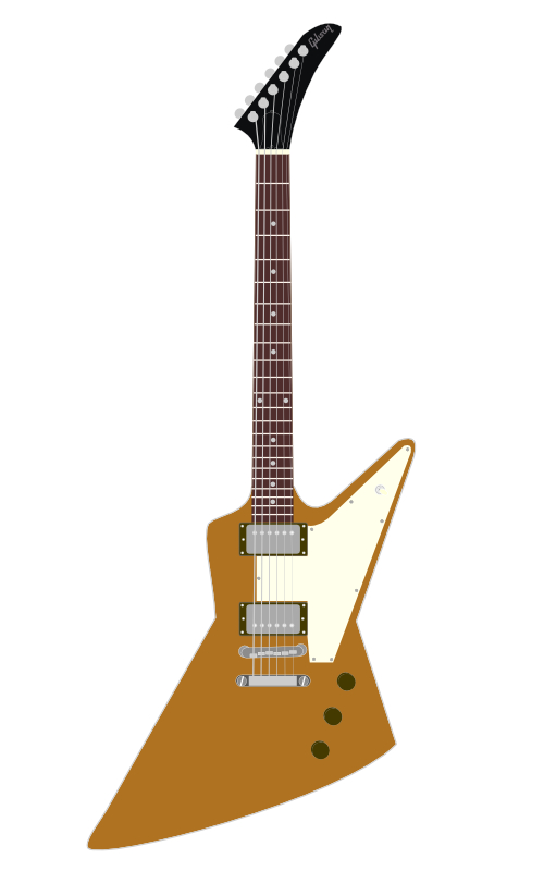 Gibson Explorer(ギブソン エクスプローラー)の解説と無料イラスト