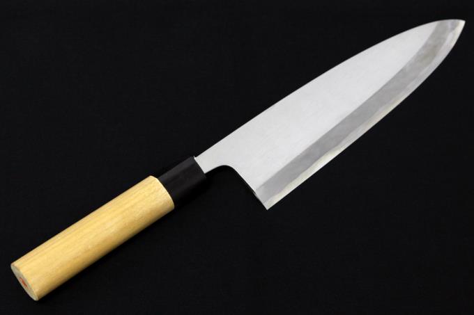 丸秀 出刃包丁 七寸半 霞 水牛朴栗型柄 【O537】 | 築地正本 | 包丁