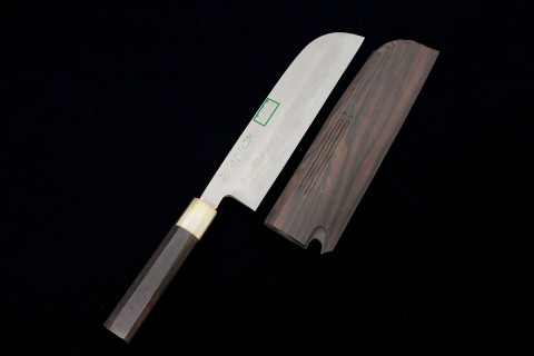 尚台刃物 鱧切包丁 尺一 本焼 水牛紫檀八角柄 白鞘付 O1091-2L3B | 尚