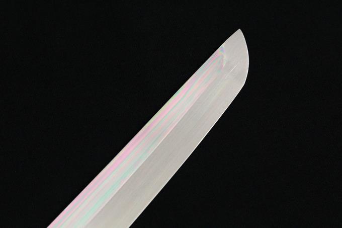 先丸蛸引包丁 尺 309mm 水本焼 白一鋼 平鏡面 水牛銀巻黒檀八角柄 O493